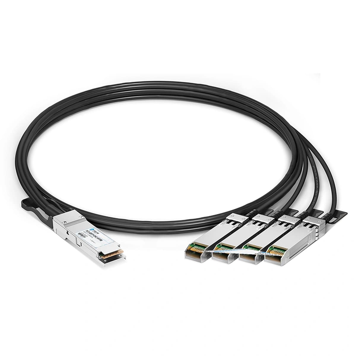 40G to 10G QSFP+ to SFP+ Breakout Direct Attach Copper Cable 2m