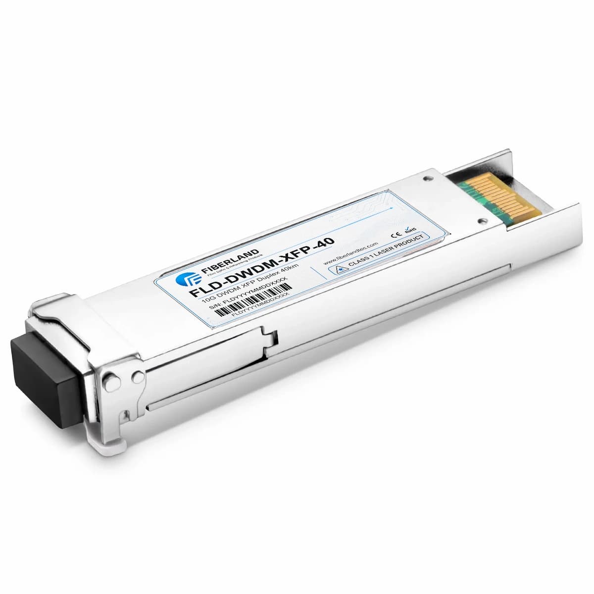 10G DWDM XFP Fiber Optic Transceiver Module CH17~CH61 40km Duplex LC SMF DDM