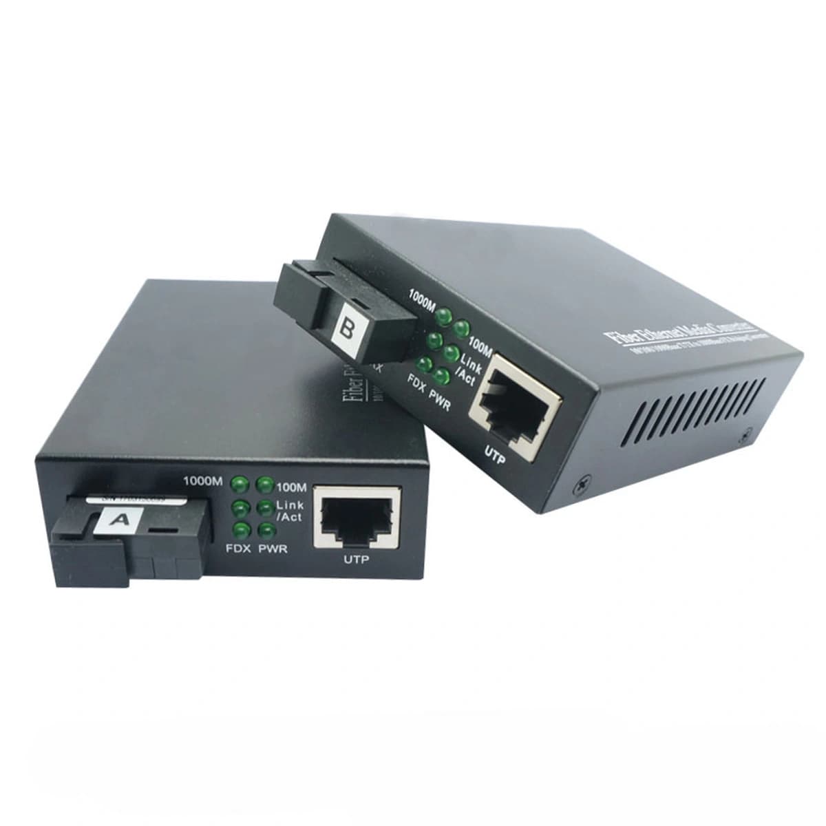 10/100/1000M BiDi Fiber Media Converter 1490/1550nm 80km SC/ST/FC SMF