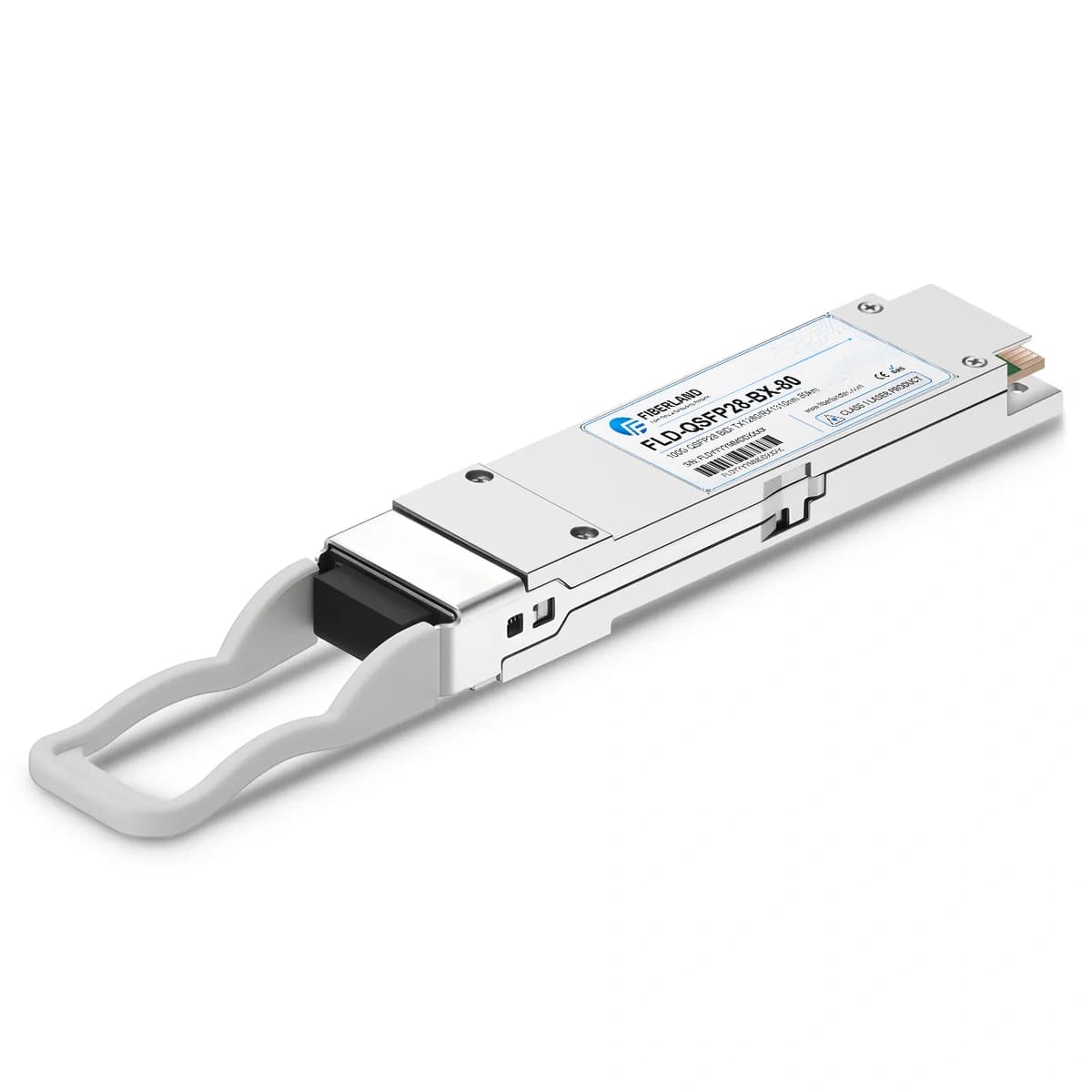 100G BiDi QSFP28 Fiber Optic Transceiver Module TX1280/RX1310nm 80km LC SMF DDM