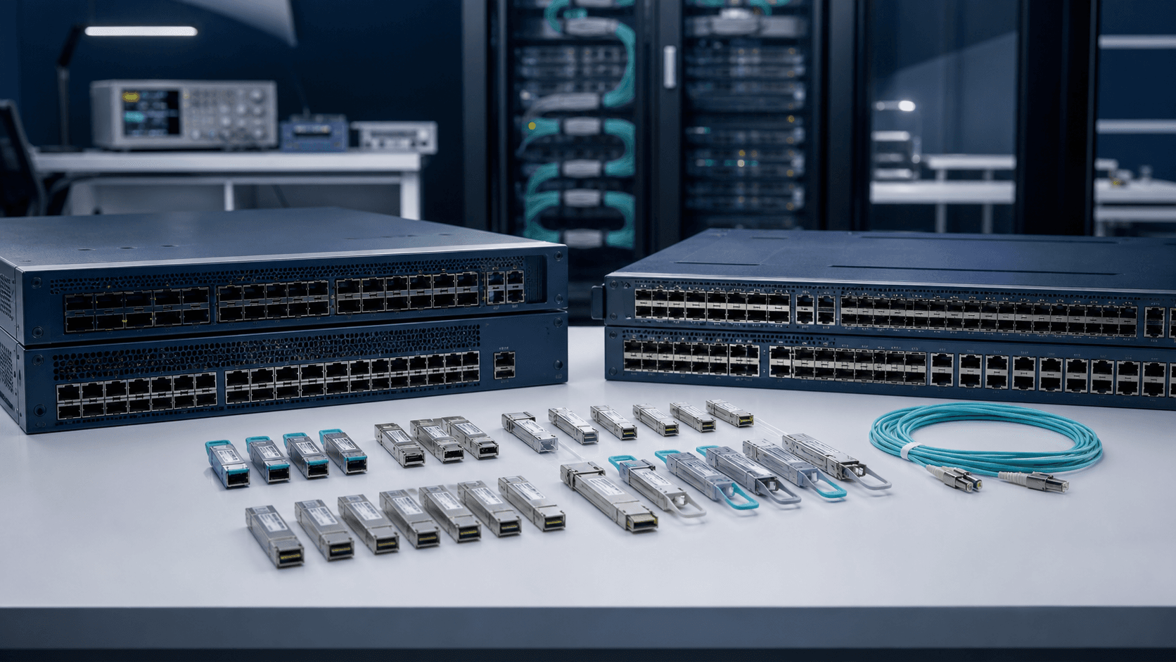 Optical transceiver compatibility review with network switches and test equipment