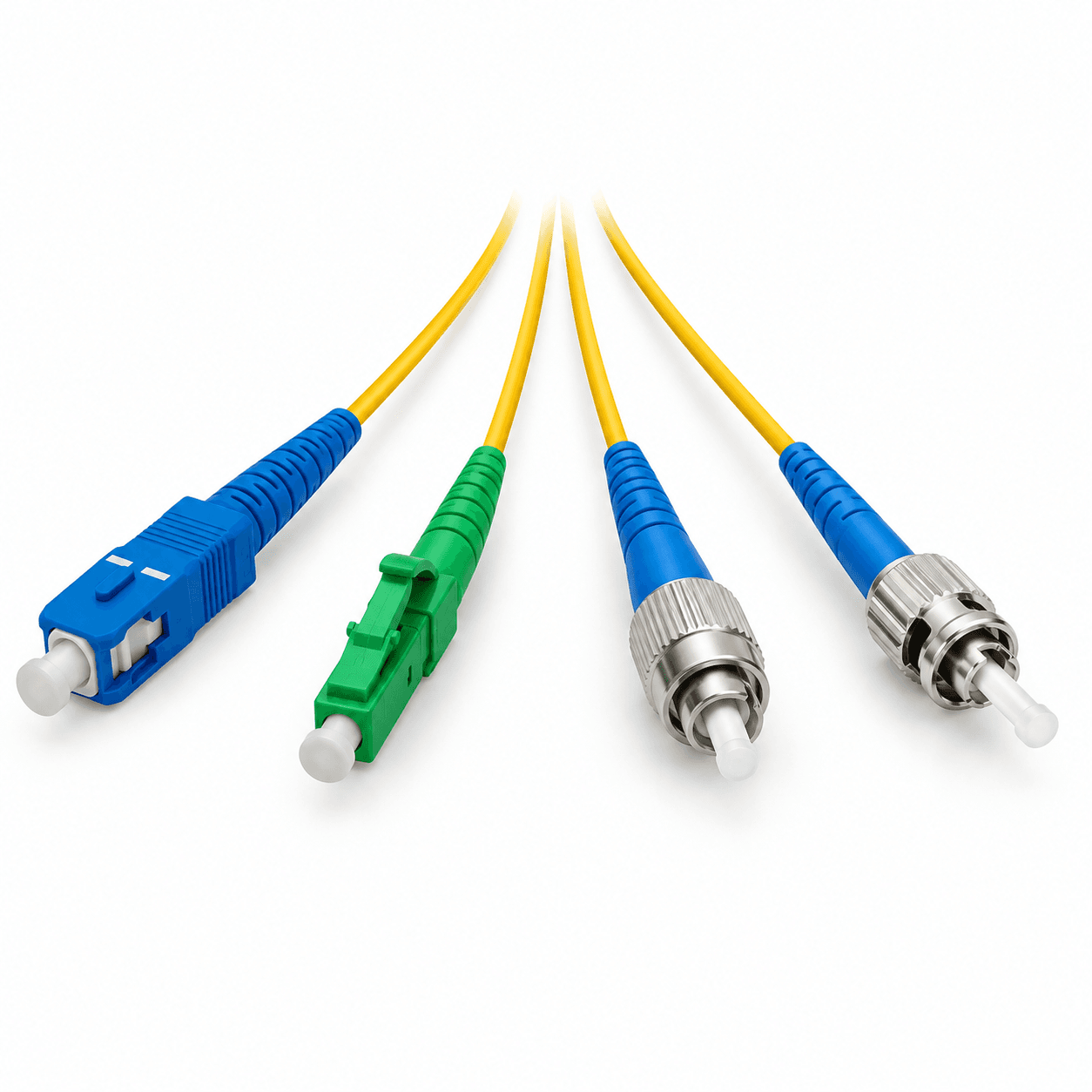 LC, SC, ST and FC fibre pigtail connector options