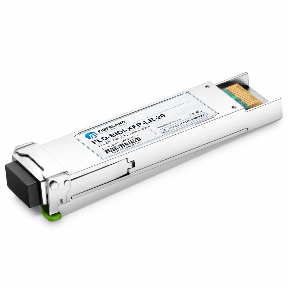 10G BiDi XFP LR Fiber Optic Transceiver Module 1270-1330 20km Simplex LC SMF DDM