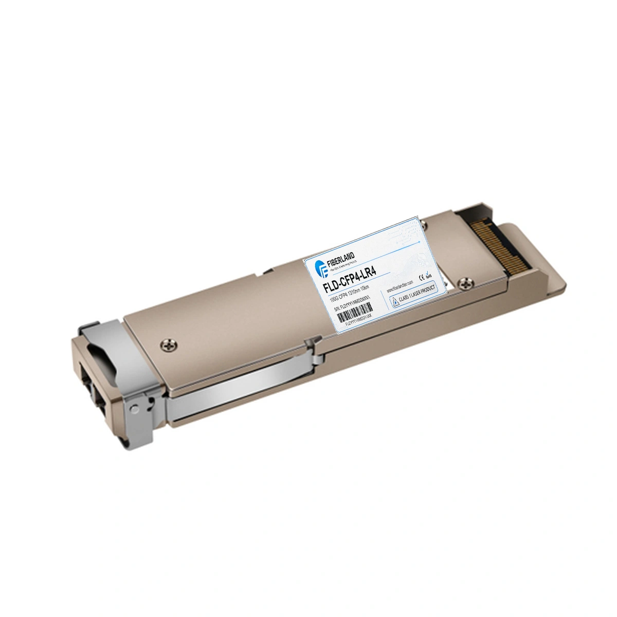 100G CFP4 LR4 Fiber Optic Transceiver Module 1310nm 10km LC SMF DDM