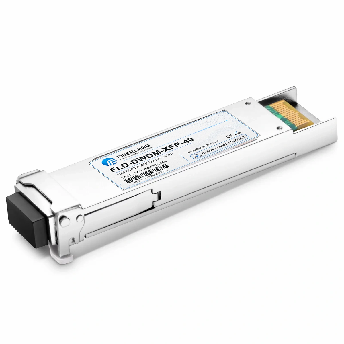 10G DWDM XFP Fiber Optic Transceiver Module CH17~CH61 40km Duplex LC SMF DDM