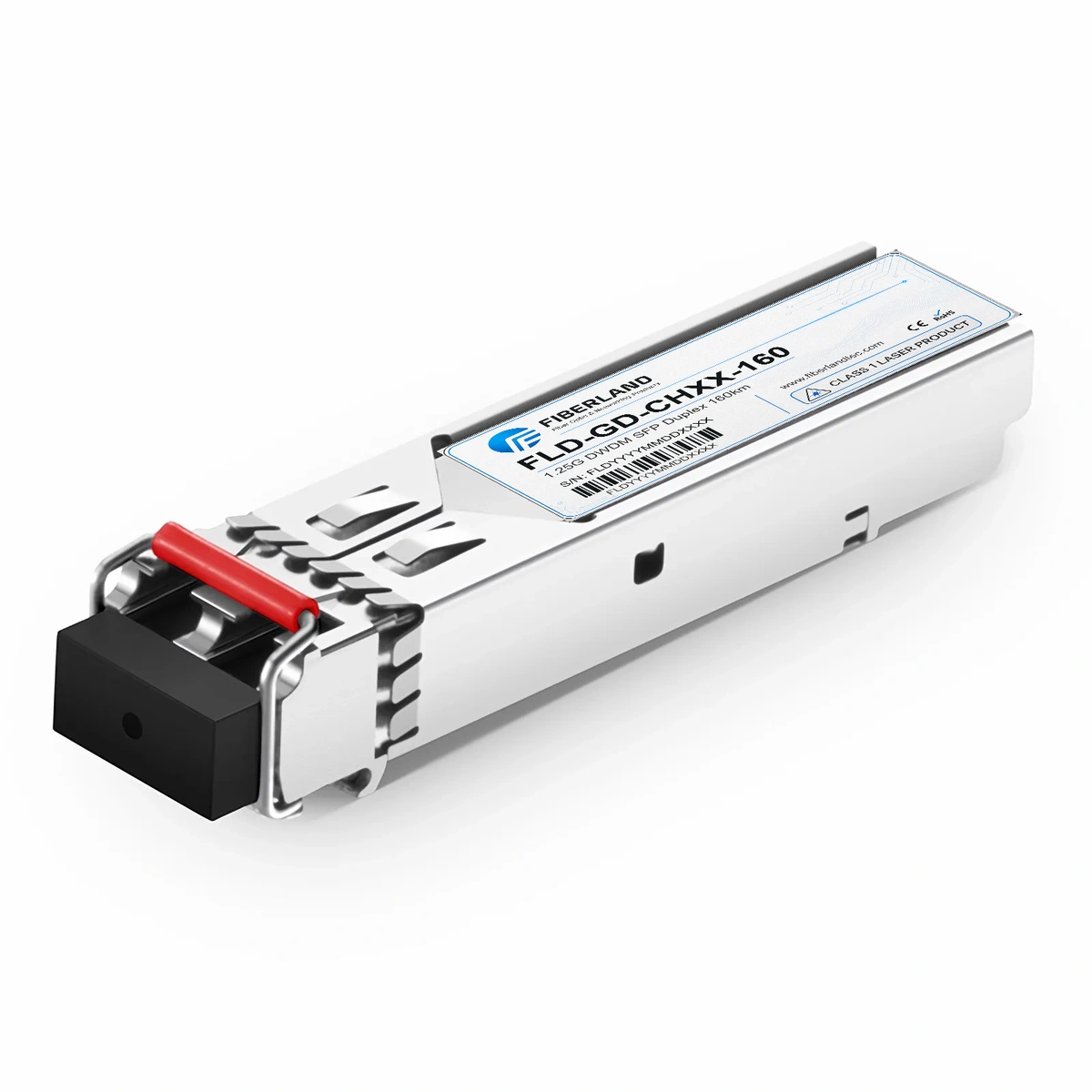 1.25G DWDM SFP Fiber Optic Transceiver Module CH17~CH61 160km Duplex LC SMF DDM