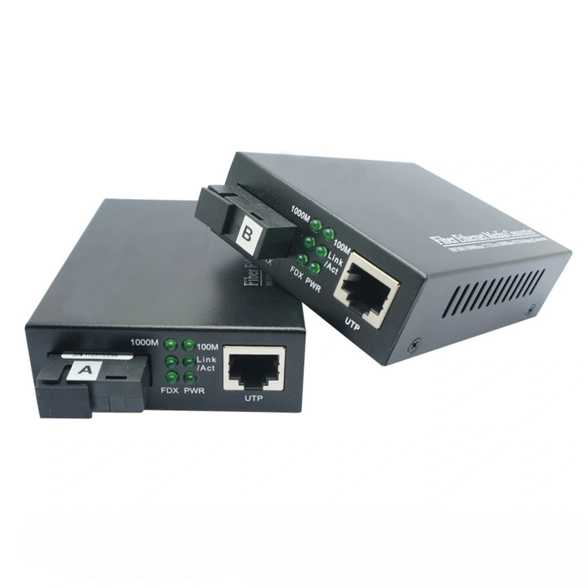 10/100/1000M BiDi Fiber Media Converter 1490/1550nm 80km SC/ST/FC SMF