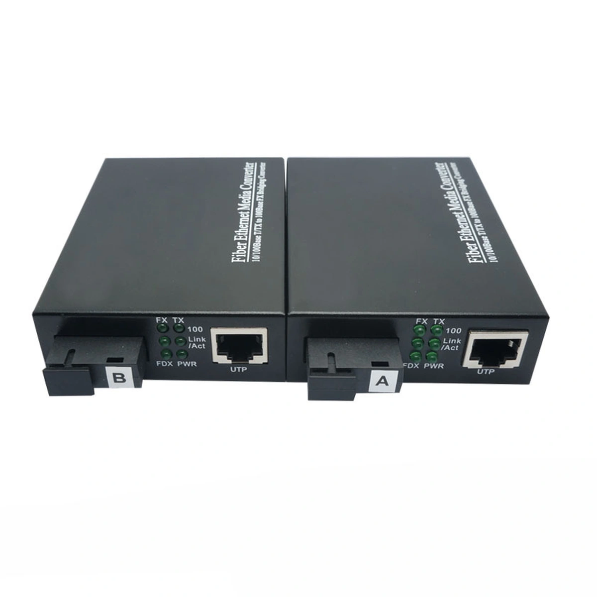 10/100M BiDi Fiber Media Converter 1490/1550nm 80km SC/ST/FC SMF