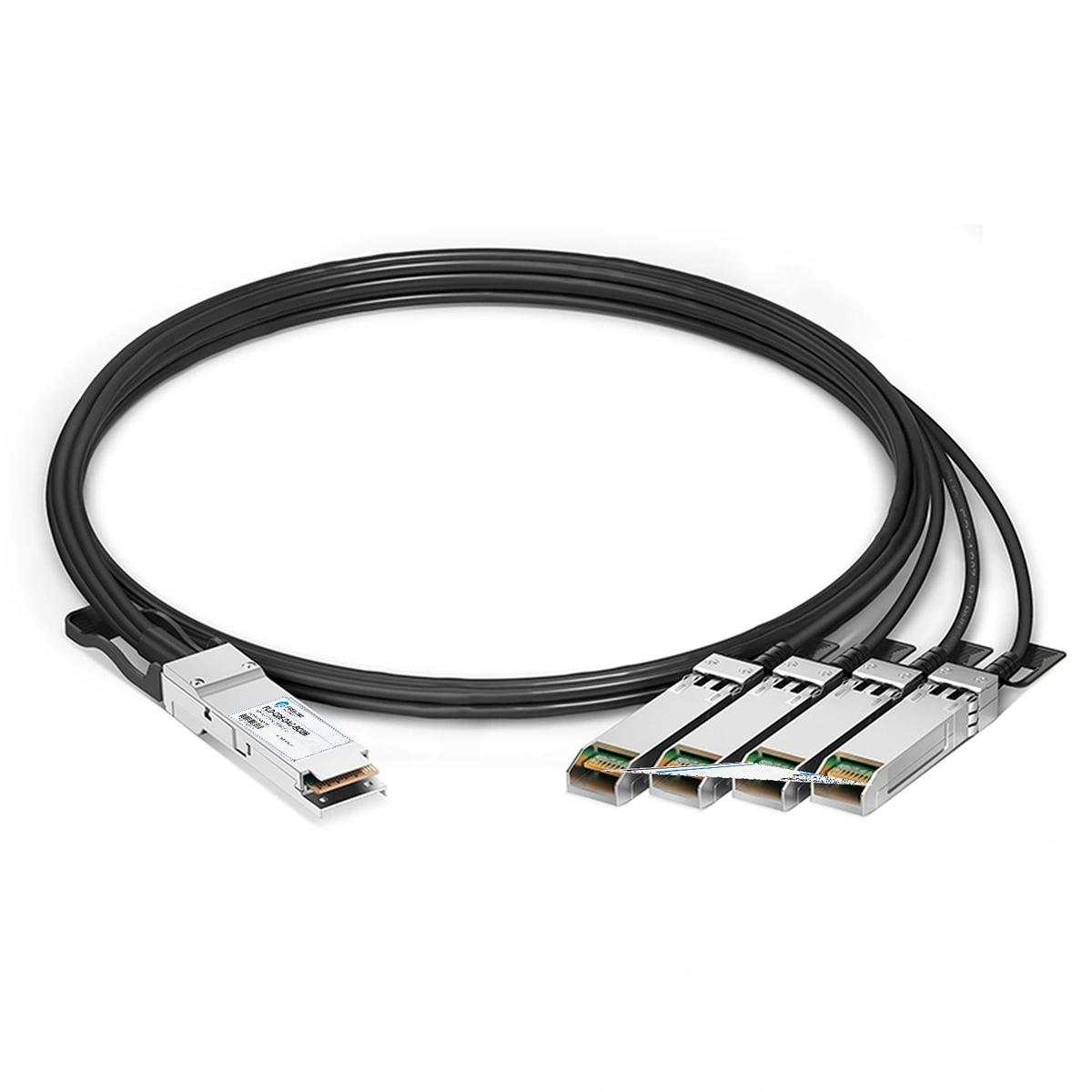 100G to 25G QSFP28 to SFP28 Breakout Direct Attach Copper Cable 2m