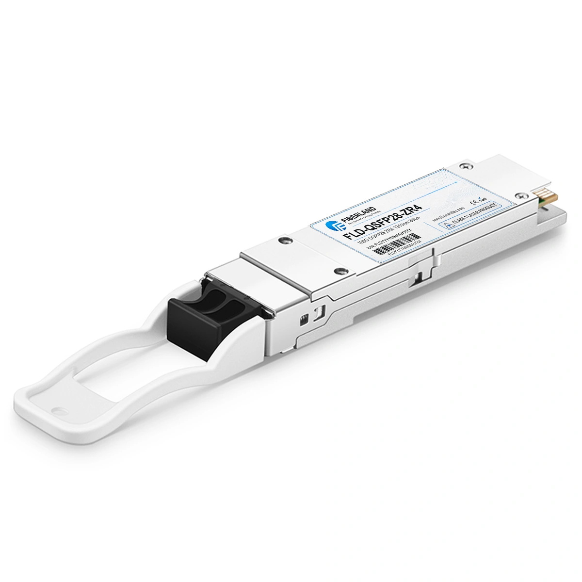 100G QSFP28 ZR4 Fiber Optic Transceiver Module 1310nm 80km LC SMF DDM