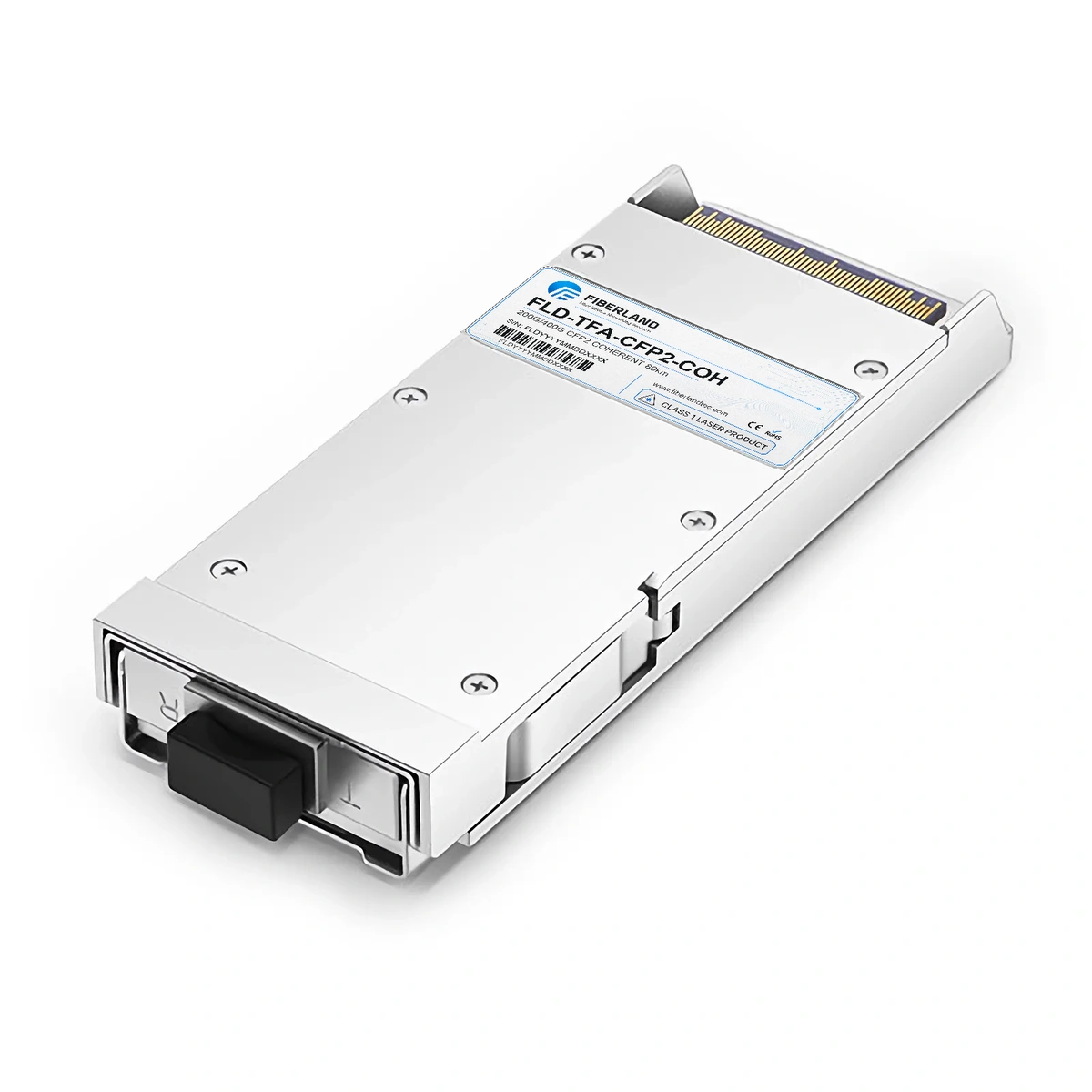 200G/400G Coherent CFP2 Fiber Optic Transceiver Module Tunable 80km LC SMF DDM