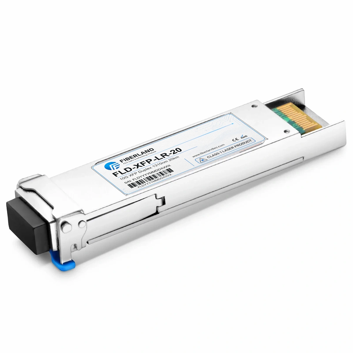 10G XFP LR Fiber Optic Transceiver Module 1310nm 20km Duplex LC SMF DDM