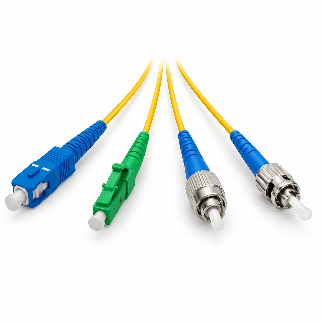 LC, SC, ST and FC fibre pigtail connector options